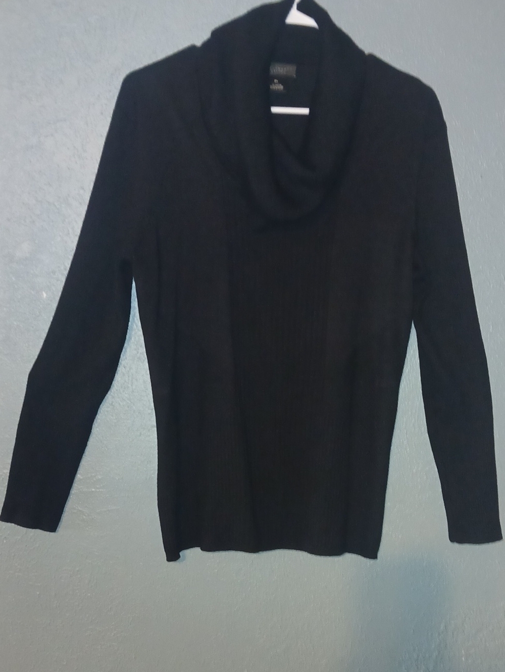 Investments Black Cowl Neck Sweater